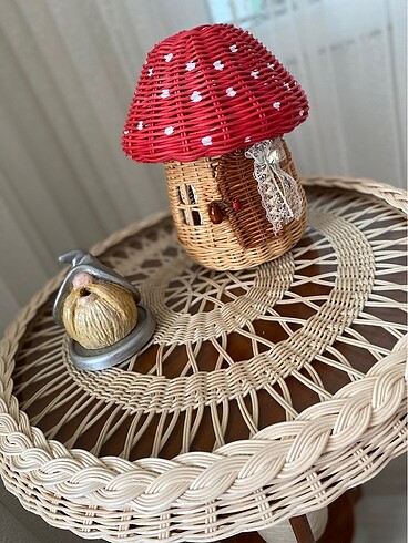  Beden Rattan mantar ev