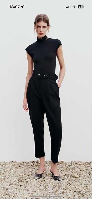 Zara Kemerli Pantolon