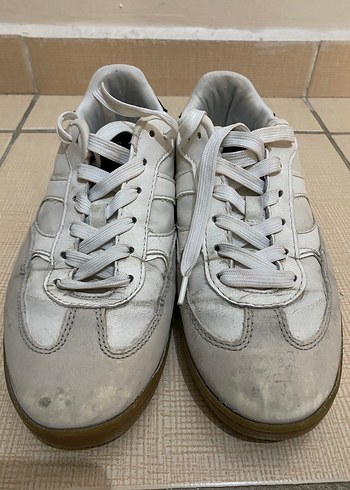 Beyaz Minimalist Kadın Sneakers - Görsel 3