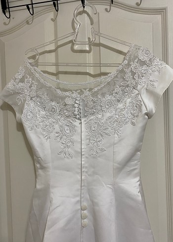 Beyaz Vintage Özel Tasarım Prenses Gelinlik - Görsel 5