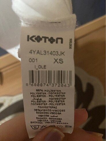 xs Beden beyaz Renk Kolsuz tişört