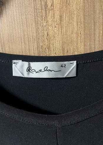 42 Beden Drapeli Siyah Hamile Midi Tunik