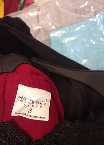 38 Beden bordo Renk Abiye 