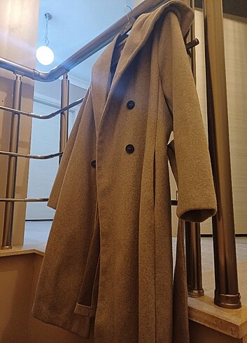Zara Kapişonlu kaşe Kaban