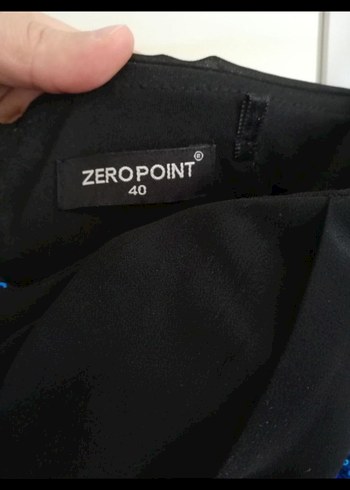 Straplez Drapeli Uzun Lacivert Abiye Elbise - Görsel 4