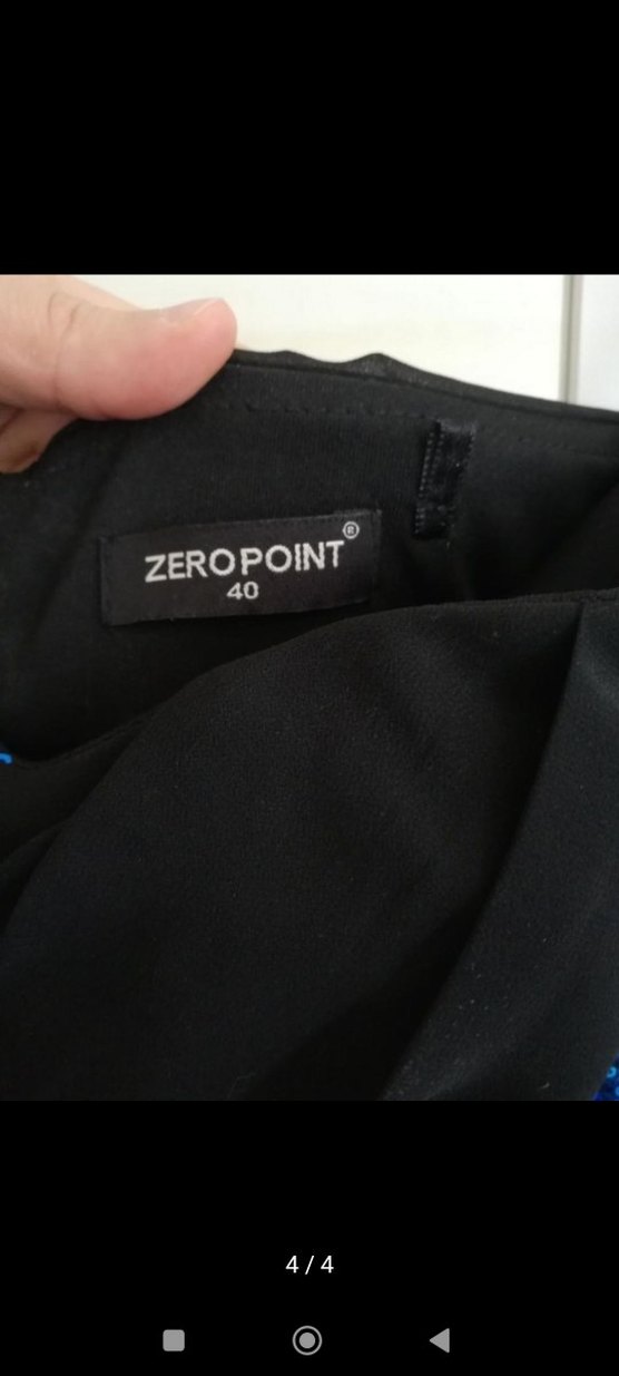 Straplez Drapeli Uzun Lacivert Abiye Elbise - Görsel 4