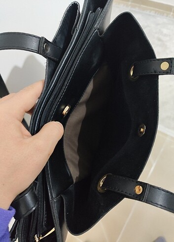 Siyah kol çantası  - Görsel 6