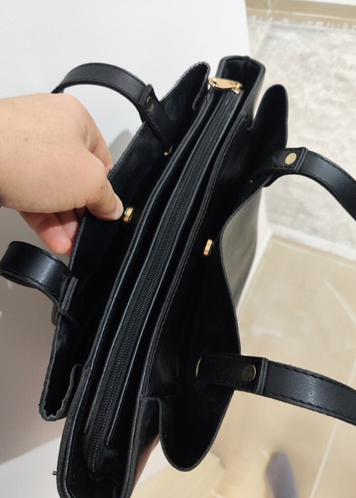 Siyah kol çantası  - Görsel 5