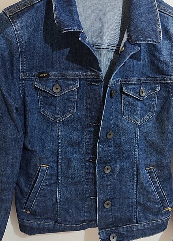 Mavi kot ceket  - Görsel 5