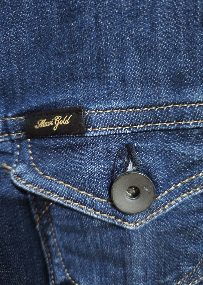 Mavi kot ceket  - Görsel 3