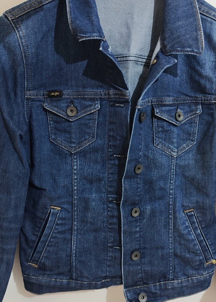 Mavi kot ceket  - Görsel 5