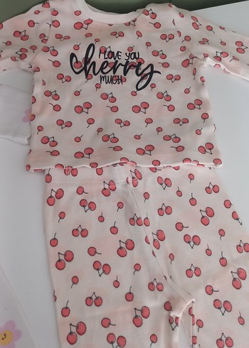 Bebek Kız Uzun Kollu Baskılı 2'li Takım - Görsel 3