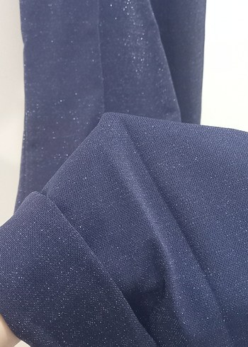 Lacivert Kemerli Kadın Uzun Tulum - Görsel 4