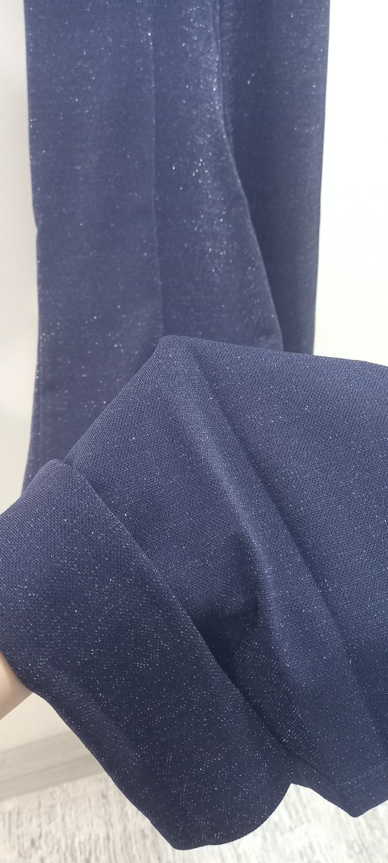 Lacivert Kemerli Kadın Uzun Tulum - Görsel 4