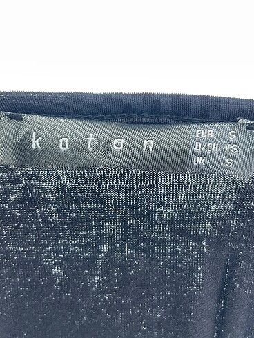 s Beden siyah Renk Koton Bluz %70 İndirimli.