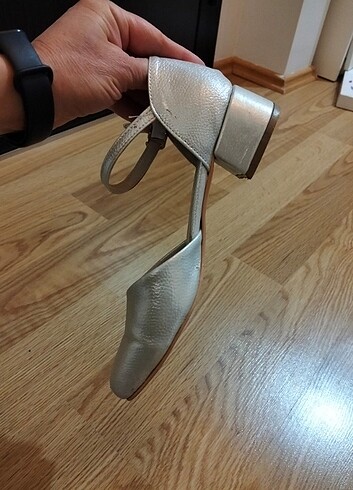 35 numara gümüş gri kız çocuk ayakkabısı - Görsel 9