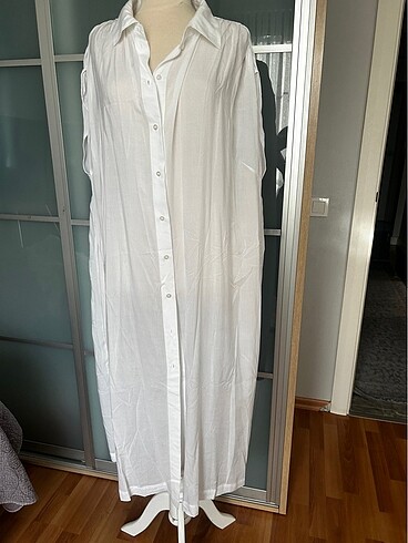 xl Beden beyaz Renk H&M elbise