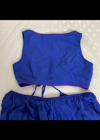 Mavi Bohem Nakışlı Uzun Salaş Etek - Görsel 7