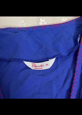 Mavi Bohem Nakışlı Uzun Salaş Etek - Görsel 6