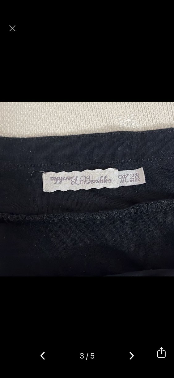 Siyah Fırfırlı Mini Etek - Görsel 5