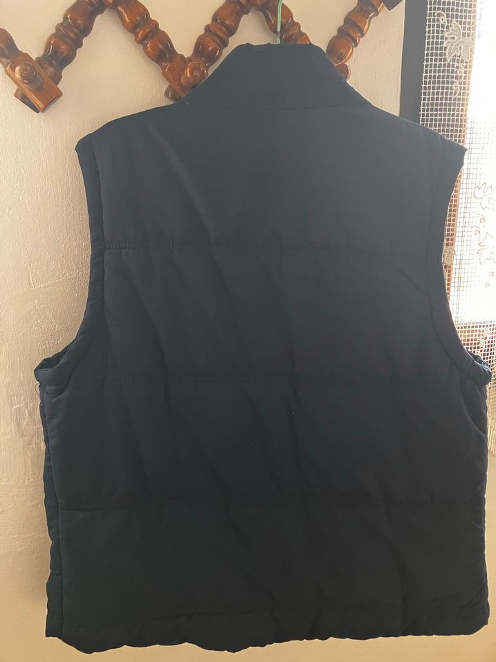 Düğmeli Siyah erkek yelek - Görsel 5