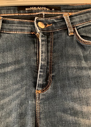 LC Waikiki Kadın Lacivert Normal Boy dar paça likralı kot pantolon