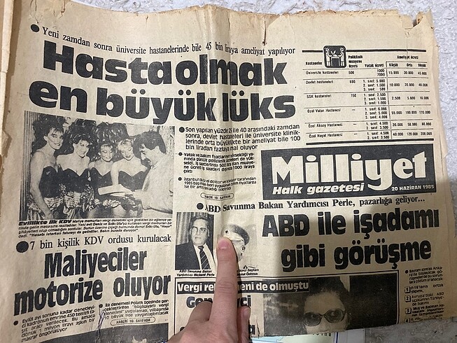  Milliyet gazetesi nostalji