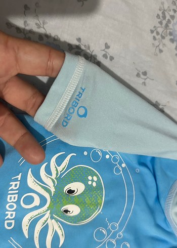 Çocuk Mavi Baskılı Kısa Kollu Mayo - Görsel 4