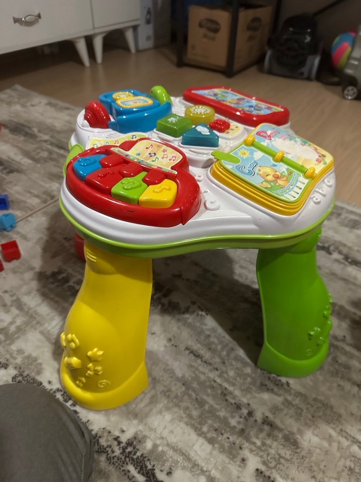 Renkli Çok Fonksiyonlu Eğitici Aktivite Masası - Görsel 3