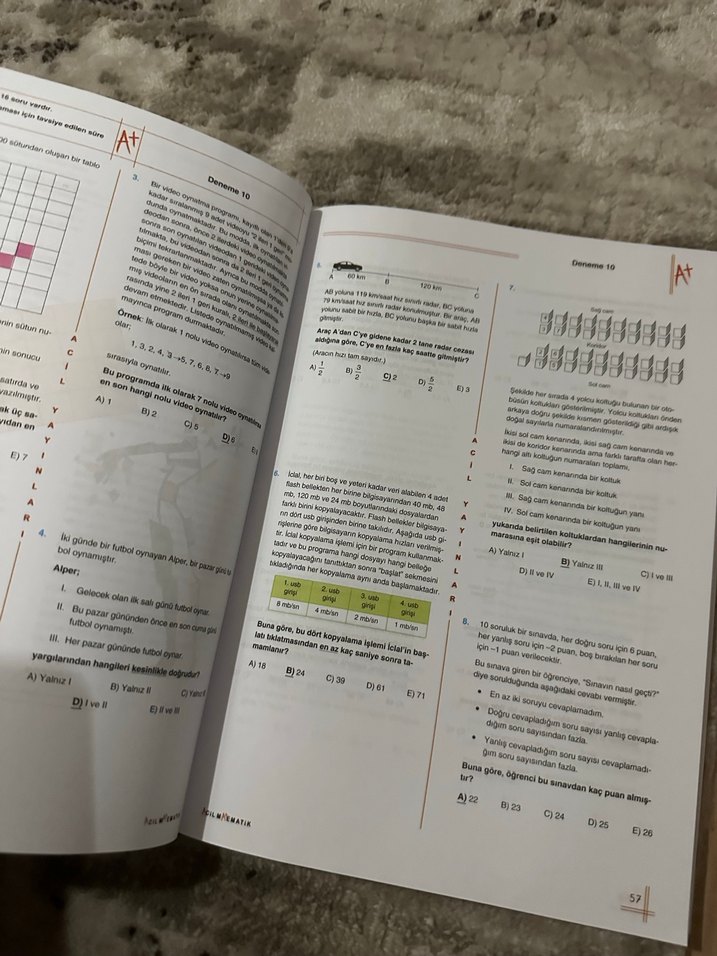 Acil Matematik Konu Denemeleri Problemler - Görsel 2