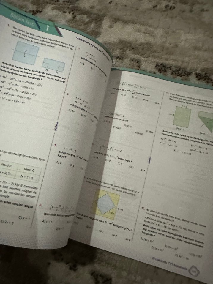 20 Dakikada Matematik Soru Bankası TYT - Görsel 2