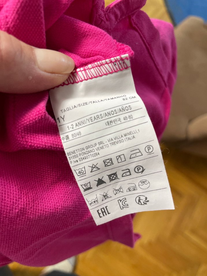 Kız Çocuk Pembe Kısa Kollu Polo Tişört — görsel 4/4
