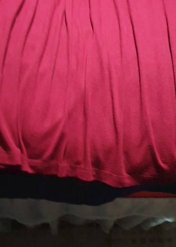 Kırmızı kraveze Yaka  bordo elbise - Görsel 9