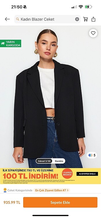 Trendyol & Milla Trendyolmilla Blazer Ceket