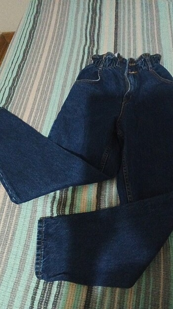 30 Beden Mavi kot mom jean 