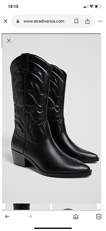 Stradivarius kovboy çizmesi