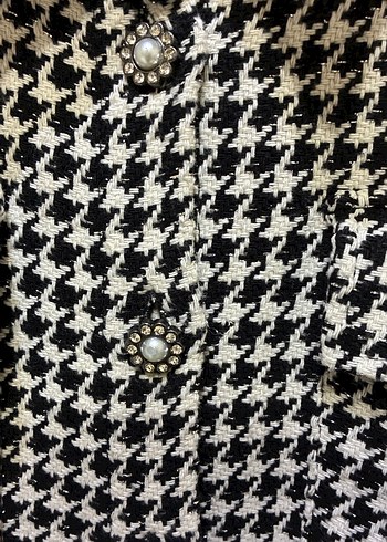 Kazayağı Desenli Şık Kız Çocuk Gömlek - Görsel 3