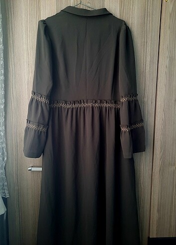 Suud Collection Haki yeşili 7 iklim ferace