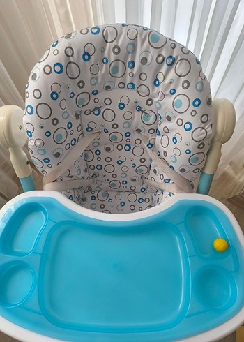 Beden Pastel Mavi Bebek Mama Sandalyesi