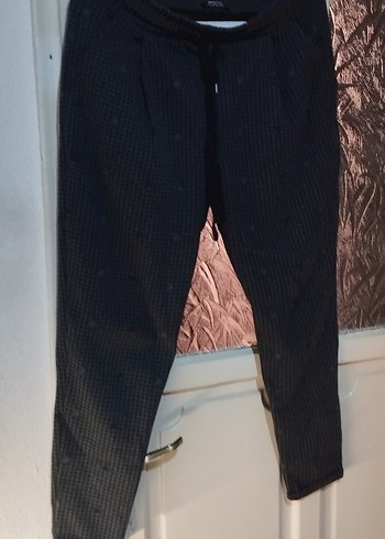 Düğmeli Gri erkek Pantolon - Görsel 4