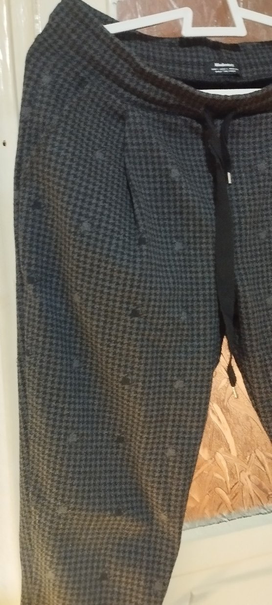 Düğmeli Gri erkek Pantolon - Görsel 2