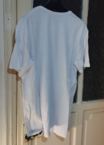 Beyaz Baskılı Erkek Tişört - Görsel 3