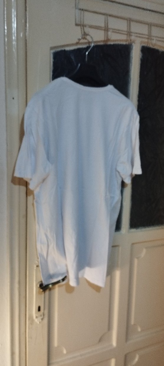 Beyaz Baskılı Erkek Tişört - Görsel 3