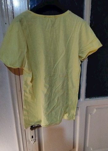 Sarı erkek Kısa Kollu Tişört - Görsel 2