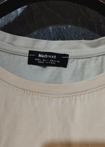 Erkek Beyaz Pamuklu Kısa Kollu Tişört - Görsel 2