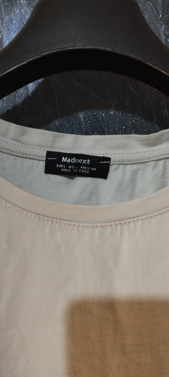 Erkek Beyaz Pamuklu Kısa Kollu Tişört - Görsel 2