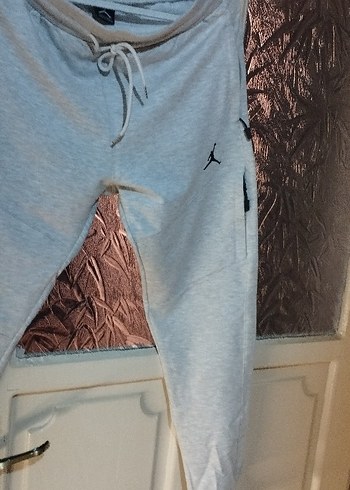 Gri Jordan Erkek Rahat Kesim Eşofman Altı - Görsel 2