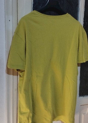 Erkek Sarı Kısa Kollu Tişört - Görsel 2