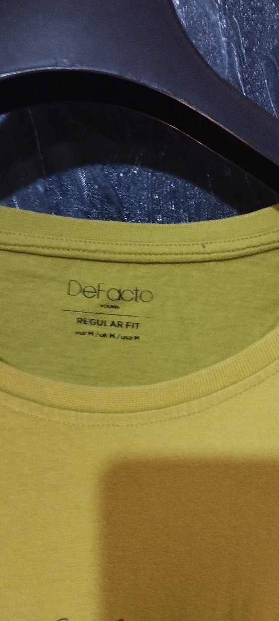 Erkek Sarı Kısa Kollu Tişört - Görsel 3