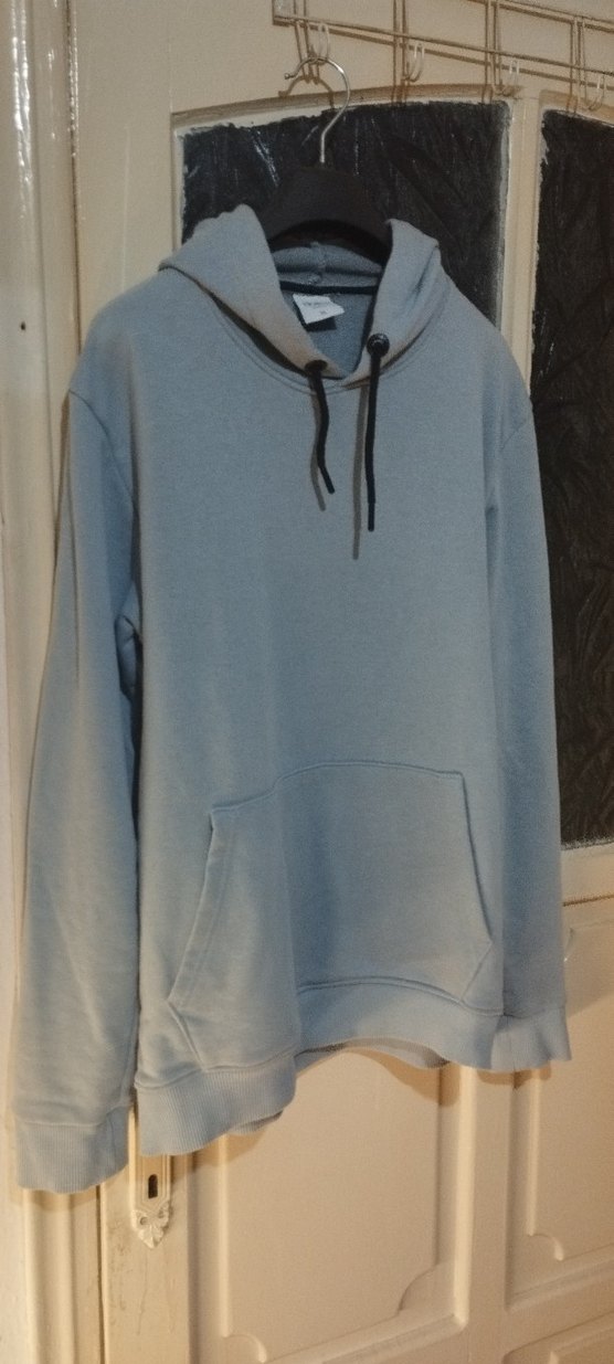 Gri Kadın erkek Sweatshirt, Uzun Kollu, Rahat Kesim - Görsel 2